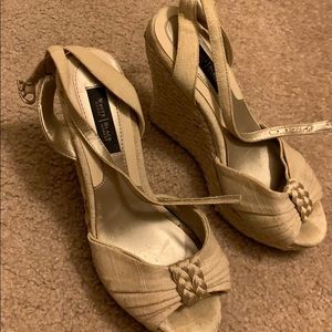 White House Black Market espadrille wedge